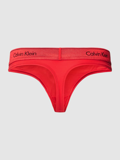 Calvin Klein Underwear String mit elastischem Label-Bund Modell 'HOLIDAY' Rot 3