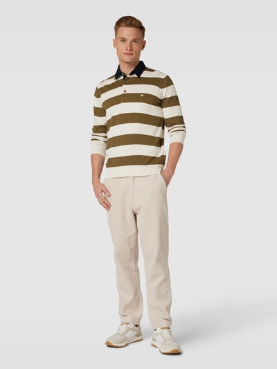 Fynch-Hatton Gebreide pullover met polokraag, model 'Rugby' Offwhite - 1