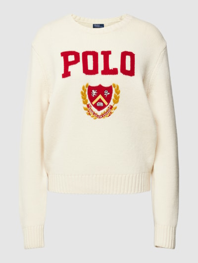 Polo Ralph Lauren Sweter z dzianiny z okrągłym dekoltem Écru 2