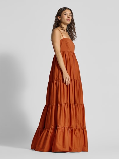 Jake*s Cocktail Abendkleid im Stufen-Look Dunkelorange 1