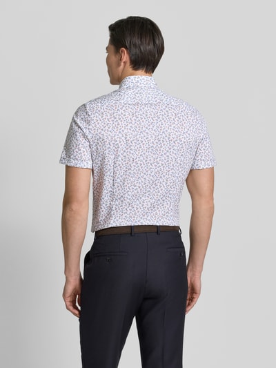 OLYMP Level 5 Slim Fit Freizeithemd mit floralem Allover-Print Weiss 5