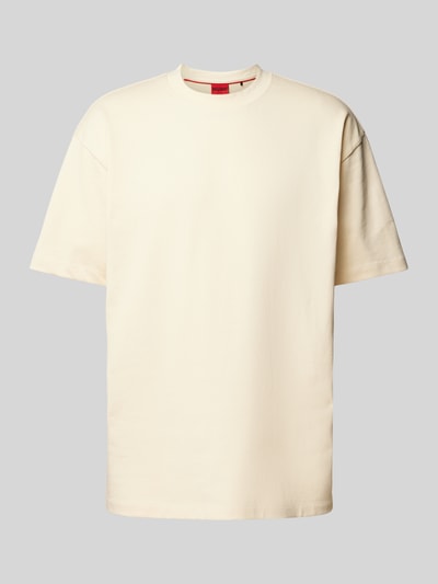 HUGO T-Shirt mit Label-Detail Modell 'Dplanitee' Beige 2