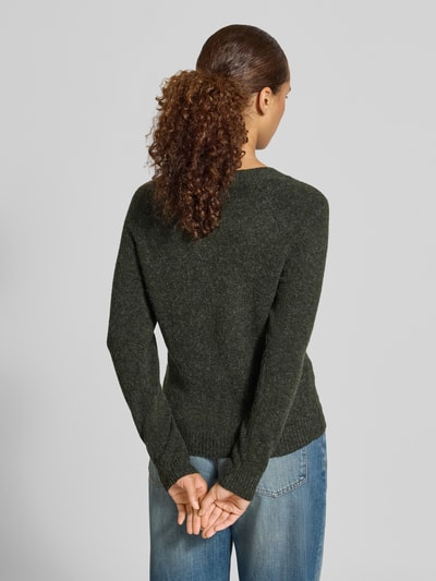 VERO MODA Regular Fit Pullover mit Rundhalsausschnitt Modell 'DOFFY' Dunkelgruen 5