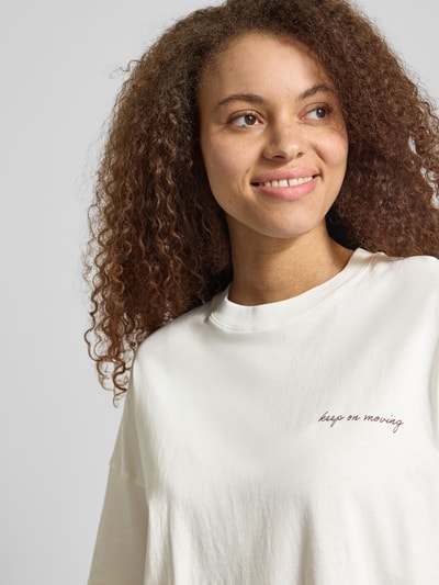 Marc O'Polo DENIM Oversized T-Shirt aus reiner Baumwolle Offwhite 3