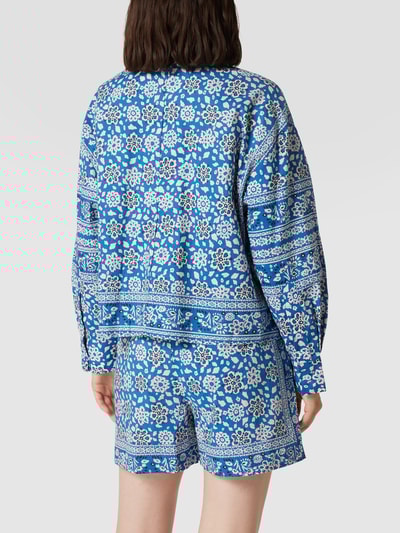 Jake*s Casual Hemdbluse mit Sportmanschetten  Royalblau 5