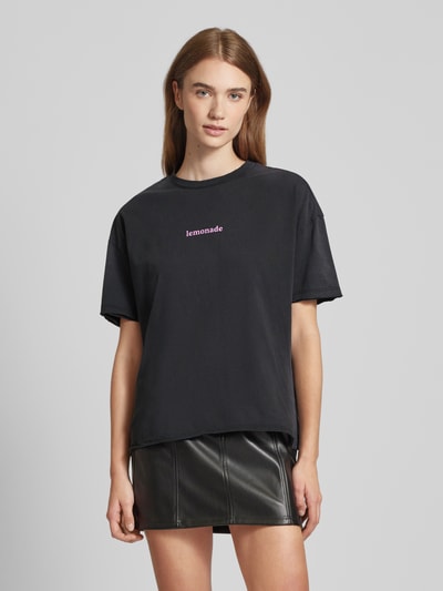 Only T-Shirt mit Statement-Print Modell 'KINNA' Anthrazit 4