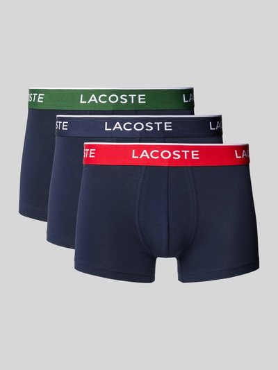 Lacoste Boxershort met elastische band in een set van 3 stuks Marineblauw - 1