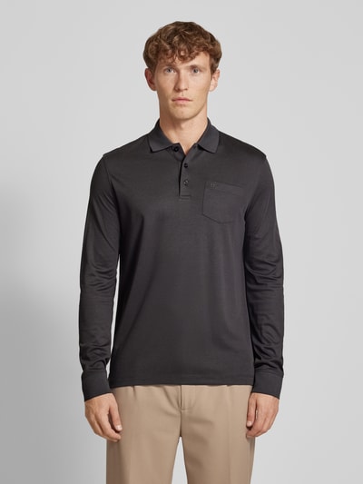 bugatti Poloshirt met borstzak Antraciet - 4