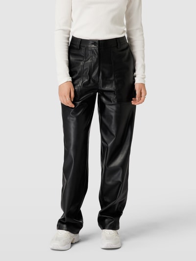 Calvin Klein Jeans Hose in Leder-Optik Modell 'FAUX LEATHER' Black 4