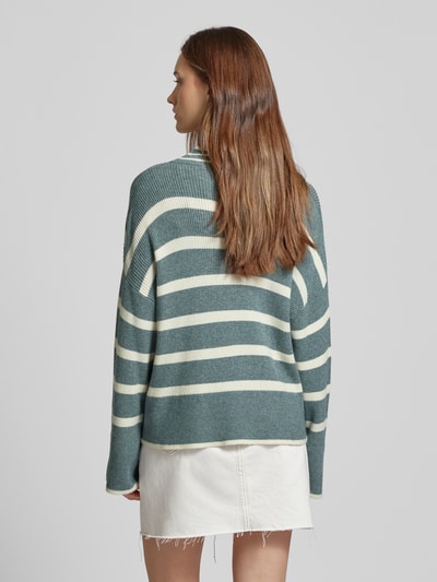 Only Comfort Fit Strickpullover mit weiten Ripp-Bündchen  Schilf 5