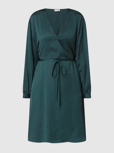 American Vintage Minikleid aus Satin  Dunkelgrün 2
