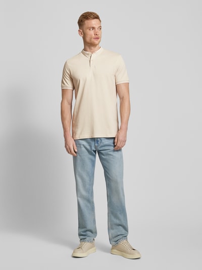 MCNEAL Poloshirt met korte knoopsluiting Beige - 1