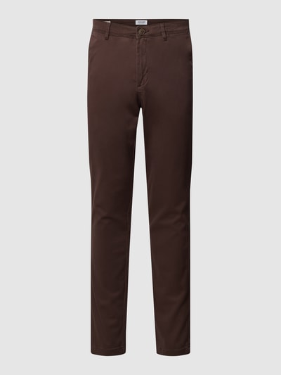 Jack & Jones Stoffen broek met Franse steekzakken, model 'MARCO' Middenbruin - 2