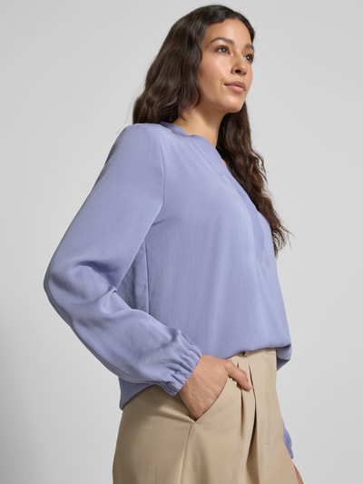 Marc Cain Regular Fit Bluse mit Tunka-Ausschnitt Lavender 3