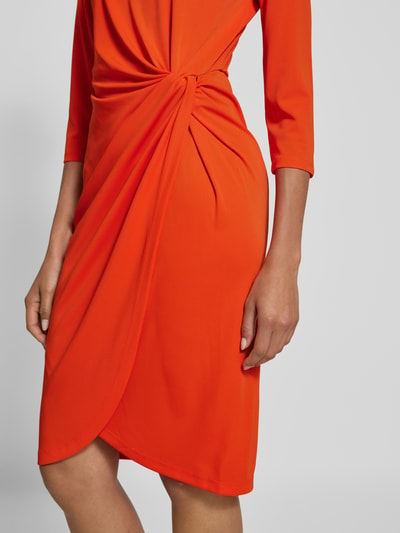 Lauren Ralph Lauren Knielanges Kleid mit Raffungen Modell 'TRISSA' Orange 3