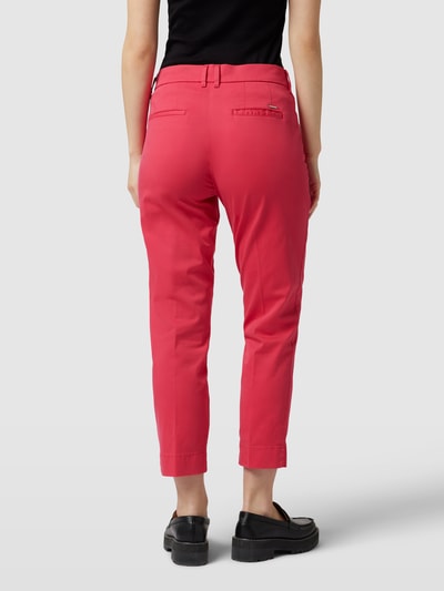 Brax Regular fit stoffen broek met persplooien, model 'STYLE.MARA' Felroze - 5