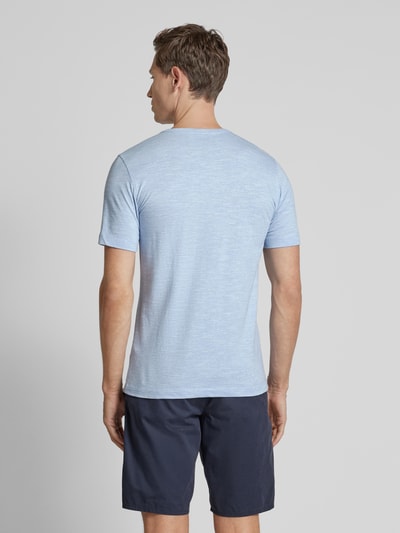 MCNEAL T-shirt met korte knoopsluiting IJsblauw - 5