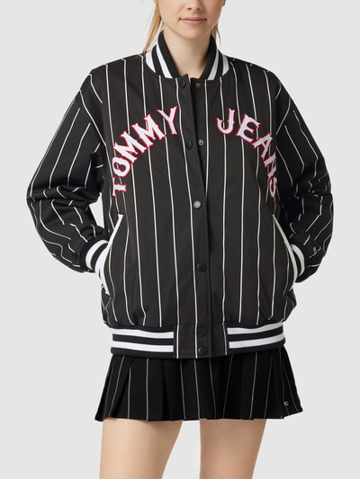 Tommy Jeans College-Jacke mit Streifenmuster Black 4