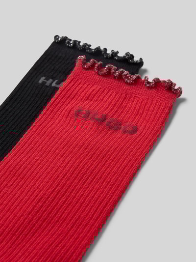 HUGO Sokken van katoenmix in een set van 2 paar Rood - 2