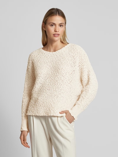 Apricot Strickpullover mit U-Bott-Ausschnitt Offwhite 4