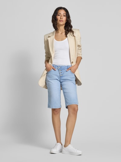 Buena Vista Regular fit korte jeans in 5-pocketmodel, model 'Malibu' Lichtblauw - 1