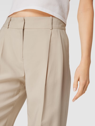 Jake*s Collection Bundfaltenhose mit Haken- und Reißverschluss Beige 3