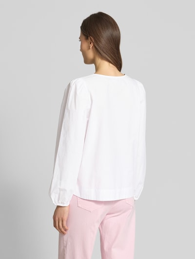 s.Oliver RED LABEL Regular Fit Langarmbluse aus reiner Baumwolle Weiss 5