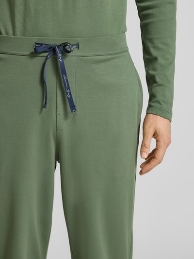 Christian Berg Men Sweatpants mit elastischem Bund und Tunnelzug Dunkelgruen 3