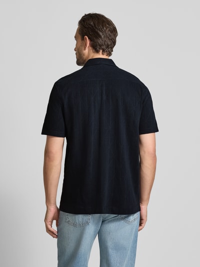 Christian Berg Men Relaxed fit poloshirt van puur biologisch katoen met reverskraag Marineblauw - 5