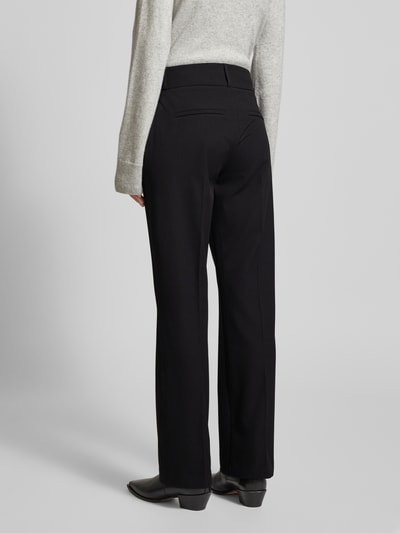 Angels Straight leg stoffen broek met persplooien, model 'LARA CHIC' Zwart - 5