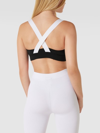 PUMA PERFORMANCE Bustier mit Label-Print Modell 'Mid' Schwarz 5
