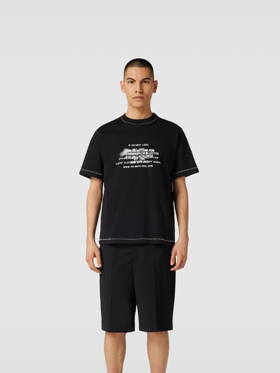 Helmut Lang T-Shirt mit Label-Print Black 4