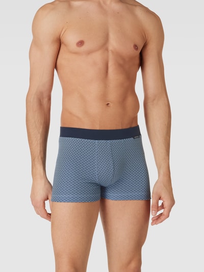 Schiesser Trunks mit elastischem Bund Modell 'FINE INTERLOCK' Blau 1