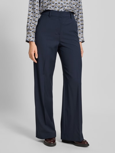 Weekend Max Mara Loose Fit Weite Hose aus reiner Schurwolle Modell 'VISIVO' Marine 4