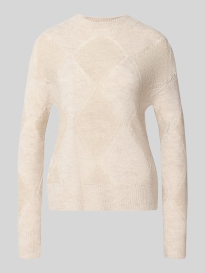 s.Oliver BLACK LABEL Pullover mit leichtem Stehkragen Hellgrau 2