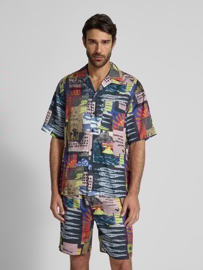 Scotch & Soda Freizeithemd mit Knopfleiste Marine 4