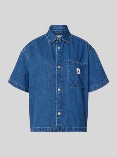Carhartt Work In Progress relaxed fit overhemdblouse in denimlook model 'Lovilia' Blauw - 2