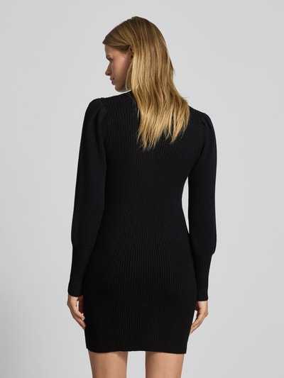 Only Comfort Fit Strickkleid aus Viskose-Mix Modell 'KATIA' Black 5
