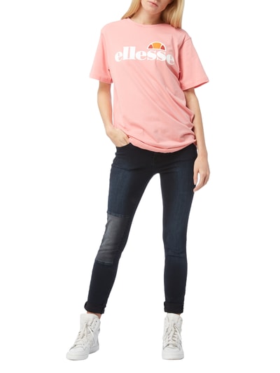 Ellesse T-Shirt mit Logo-Print Rosa 1