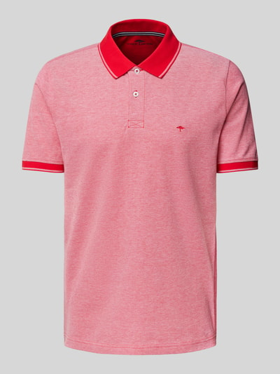 Fynch-Hatton Regular fit poloshirt met logostitching Rood - 2