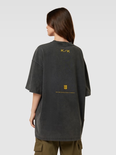 Karo Kauer Oversized T-Shirt mit Label-Print Black 5
