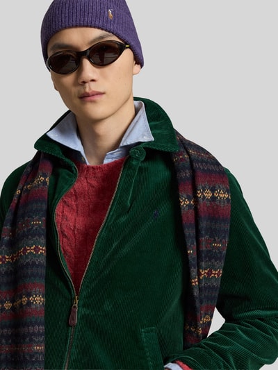 Polo Ralph Lauren Bluzon o kroju regular fit z bawełnianego sztruksu Ciemnozielony 3
