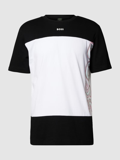 BOSS Green T-Shirt mit Label-Print Modell 'Tee' Beige 2