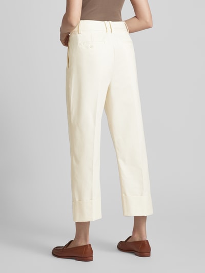 Lauren Ralph Lauren Stoffhose mit Bundfalten Modell 'ZEEYA' Offwhite 5