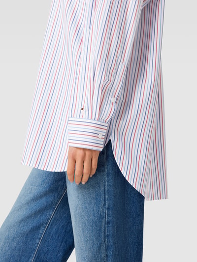 Tommy Hilfiger Oversized overhemdblouse met streepmotief Wit - 3