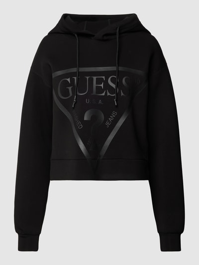 Guess Activewear Hoodie met labeldetail, model 'ALISA' Zwart - 2