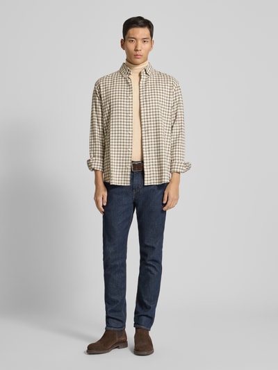 MCNEAL Rollkragenpullover aus Viskose-Mix Sand Melange 1