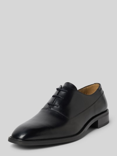 CK Calvin Klein Leren derbyschoenen met siernaad, model 'OXFORD' Zwart - 1