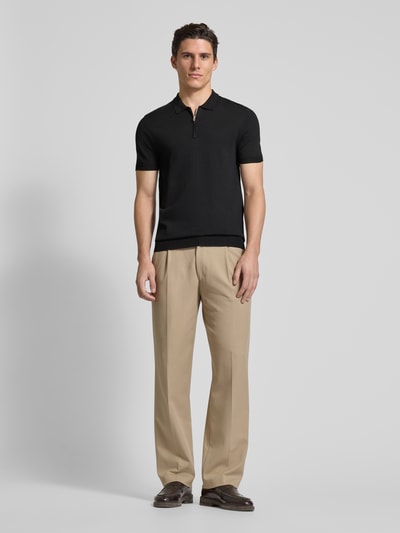 Antony Morato Poloshirt mit kurzem Reißverschluss Black 1