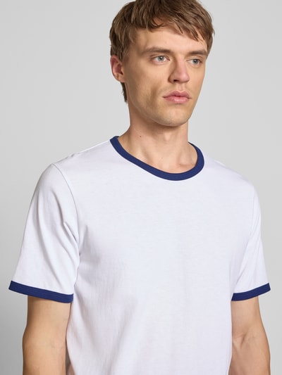 Jack & Jones T-Shirt mit Rundhalsausschnitt Modell 'FORMENTERA' Weiss 3